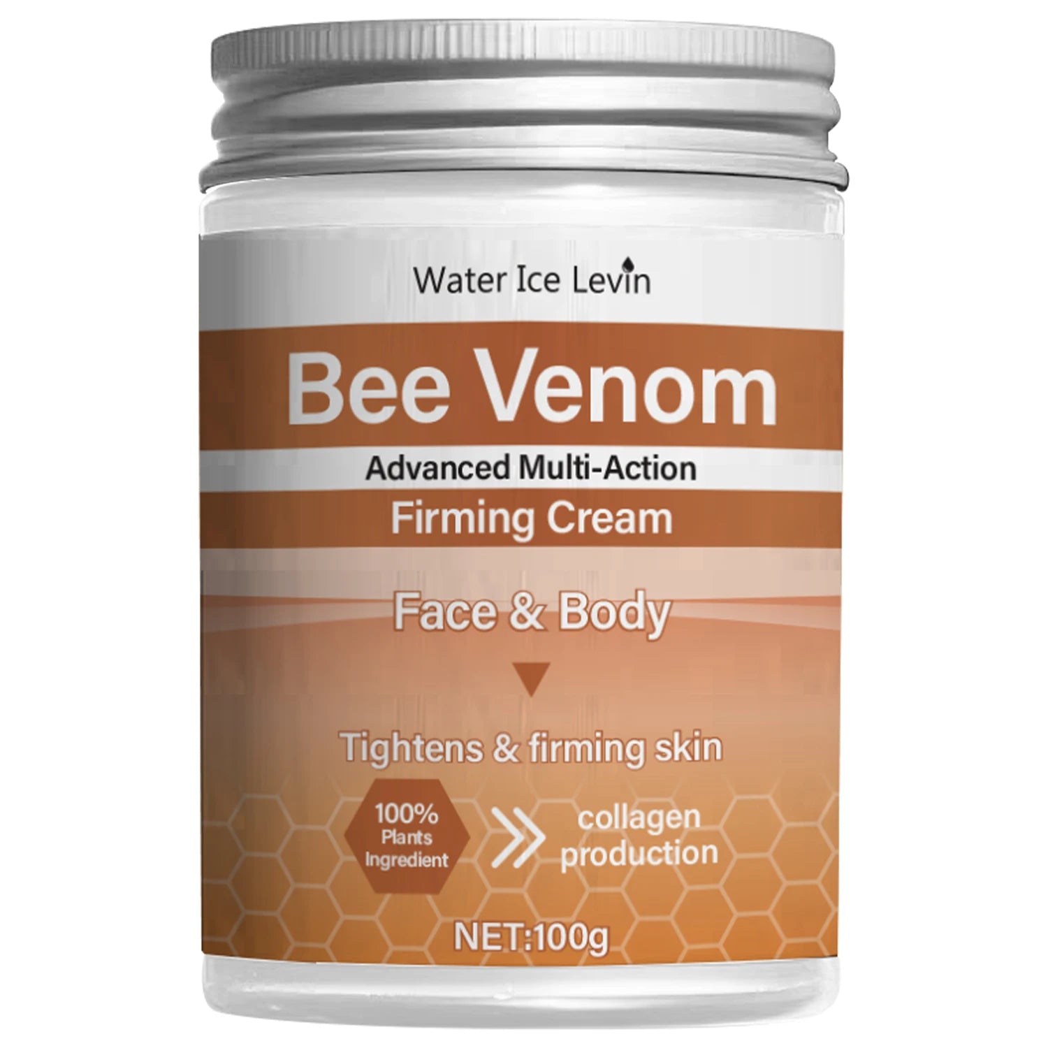 Bee Venom Firming Abdominal Cream - Plant-Based, Moisturizing and Hydrating, Contains Hyaluronic Acid, Suitable for All Skin Types, Gentle on Sensitive Skin, Turmeric Skincare Oasis Select One Bottle 100g