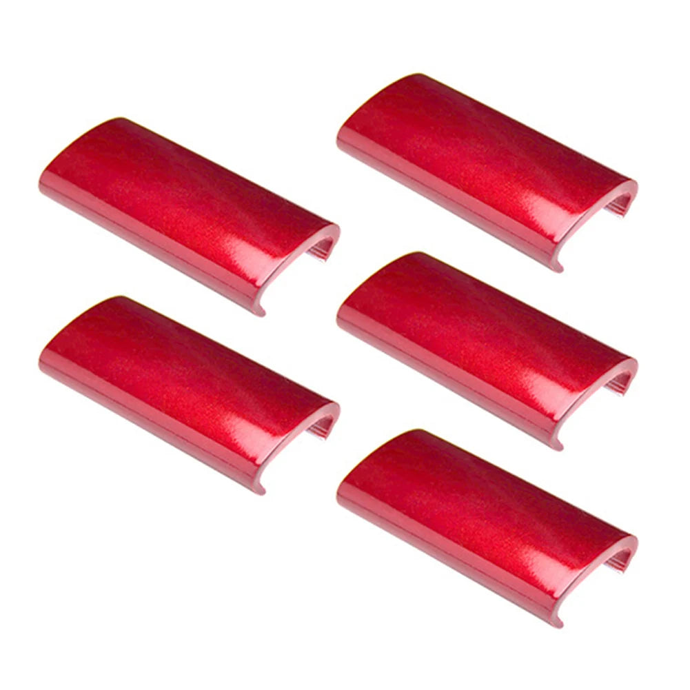 Pickleball Paddle Edge Protector Clips 5pcs for 16mm Paddle Thickness Improve Paddle Balance and Shock Absorption Oasis Select Red