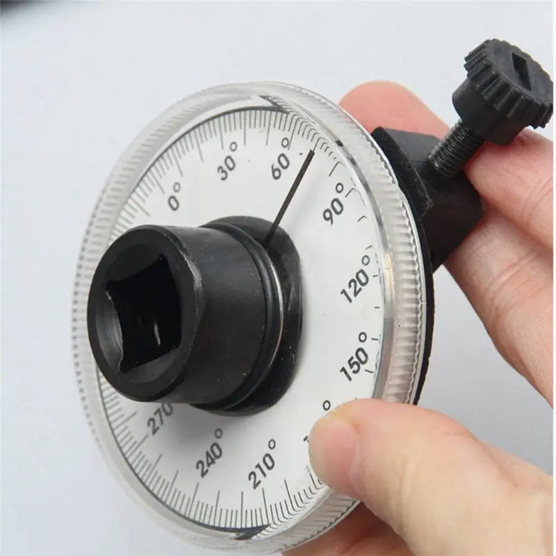 LIKE WISH 1/2 Torque Indexer Angle Gauge Torque Indexer With Clamps Torque Angle Meter Pointer Dial Auto Repair Oasis Select