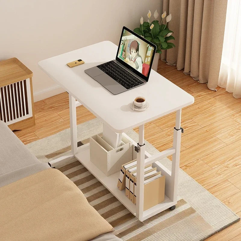 Multi-functional Household GoodsBedside Table Movable Lifting Computer Table Desk Bedroom Home Student Study Table Oasis Select Warm White 2-80-50
