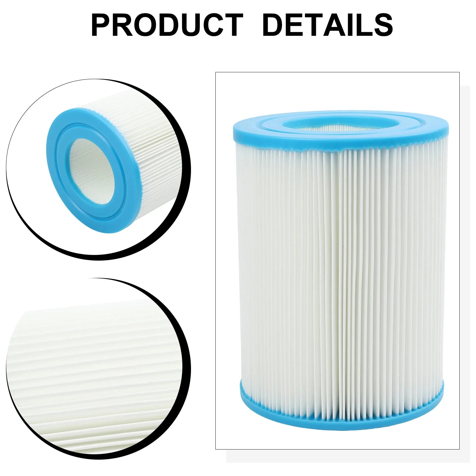 Pool Filter Cartridge For PDM28 461273 White PET Replacement Element Swimming Spa Water Cleaning Maintenance Tool Oasis Select