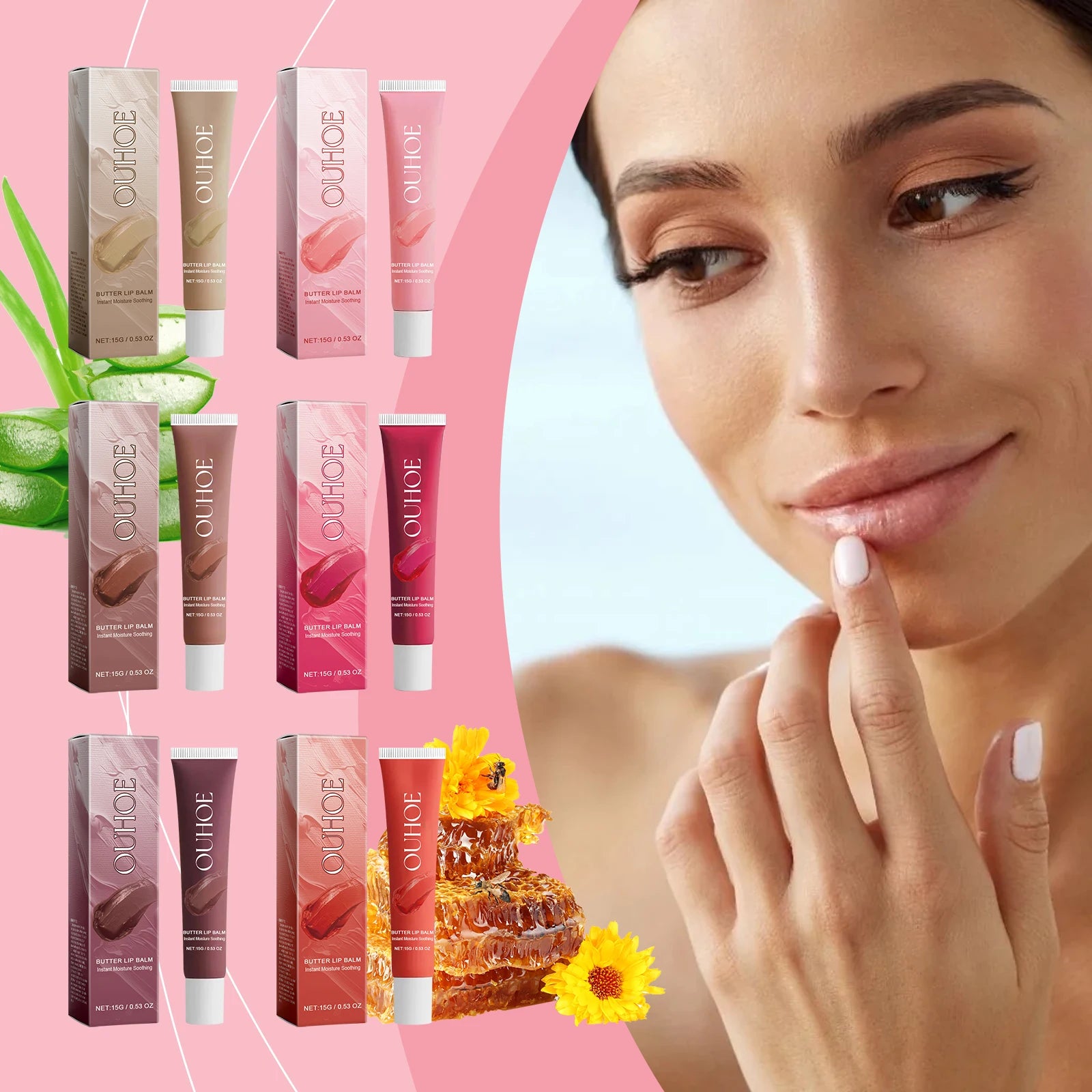 Colored Lip Balm Gentle Moisturizing Soft and Moisturizing Lips Non-fading Skin Care Dull Moisturizing Lip Balm Oasis Select