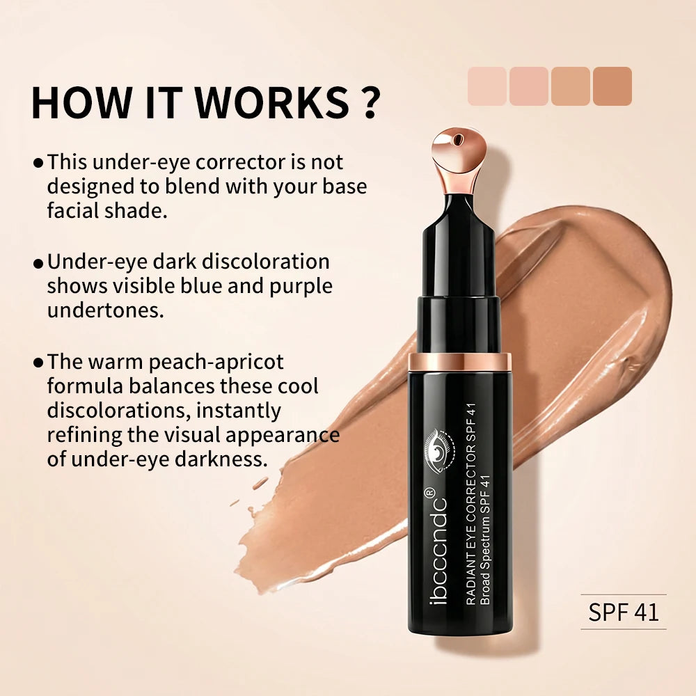 Radiant Eye Corrector Improve Under-eye Darkness Relieve Eye Swelling Long-lasting Deep Hydration SPF41 Sunscreen Eye Concealer Oasis Select