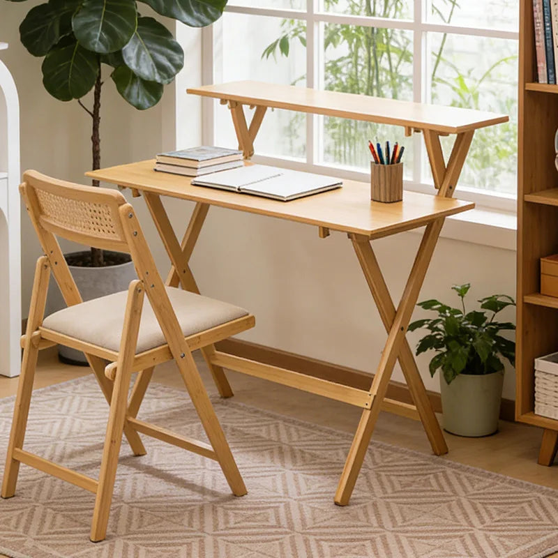 Folding table Rectangle desk Computer table Bedroom Home bedside table Desk worktable Small apartment dining table Oasis Select