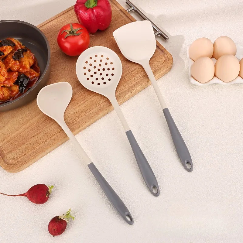 Food Grade Silicone Spatula Non Stick Pot Spatula Heat-resistant Pot Protector Household Stir Fry Soup Spoon Oasis Select