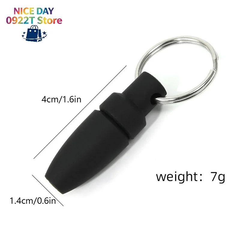 With Key Ring Clip Rubber Portable Cigar Puncher Accessories Blade Cigar Cutter Drill Hole Pocket knife for Cigar Gadgets@#X Oasis Select