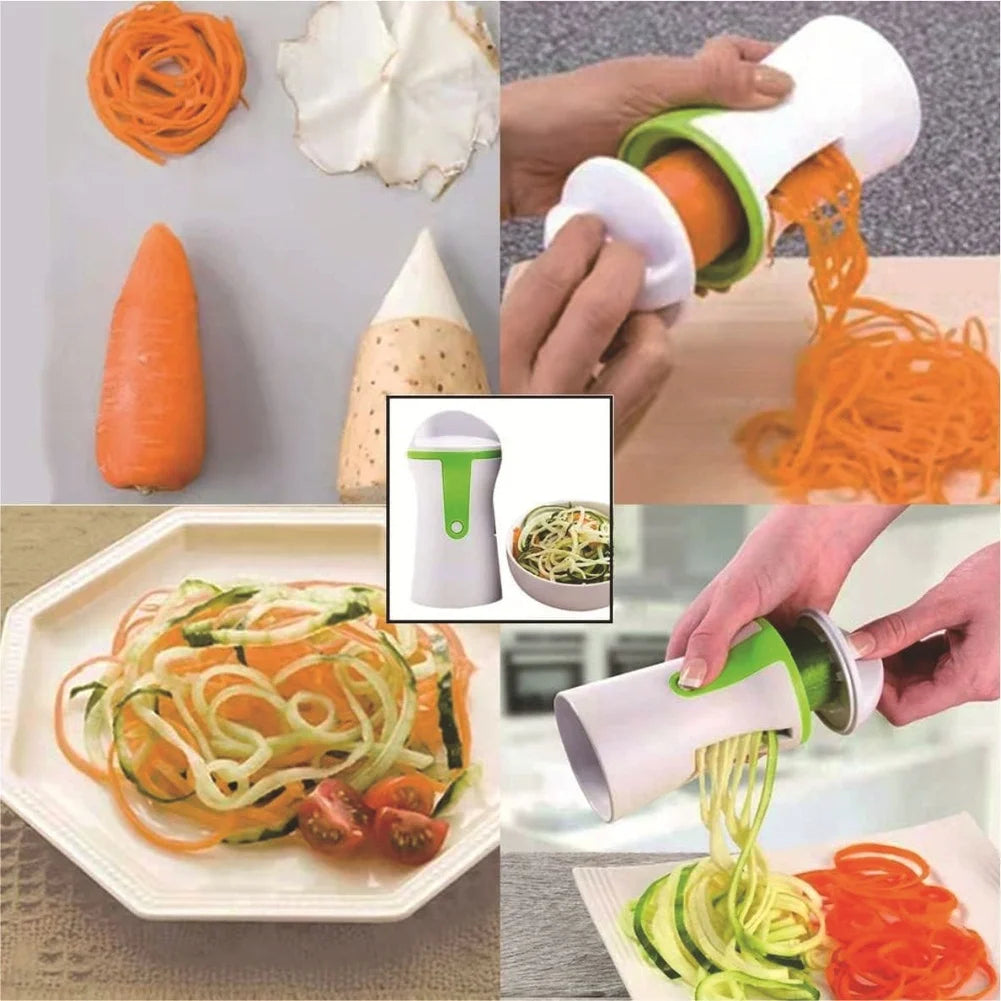 Vegetable Spiralizer Multi-Functional Vegetable Spiral Slicer Cutter Zucchini Shredder Grater Kitchen Gadgets Oasis Select