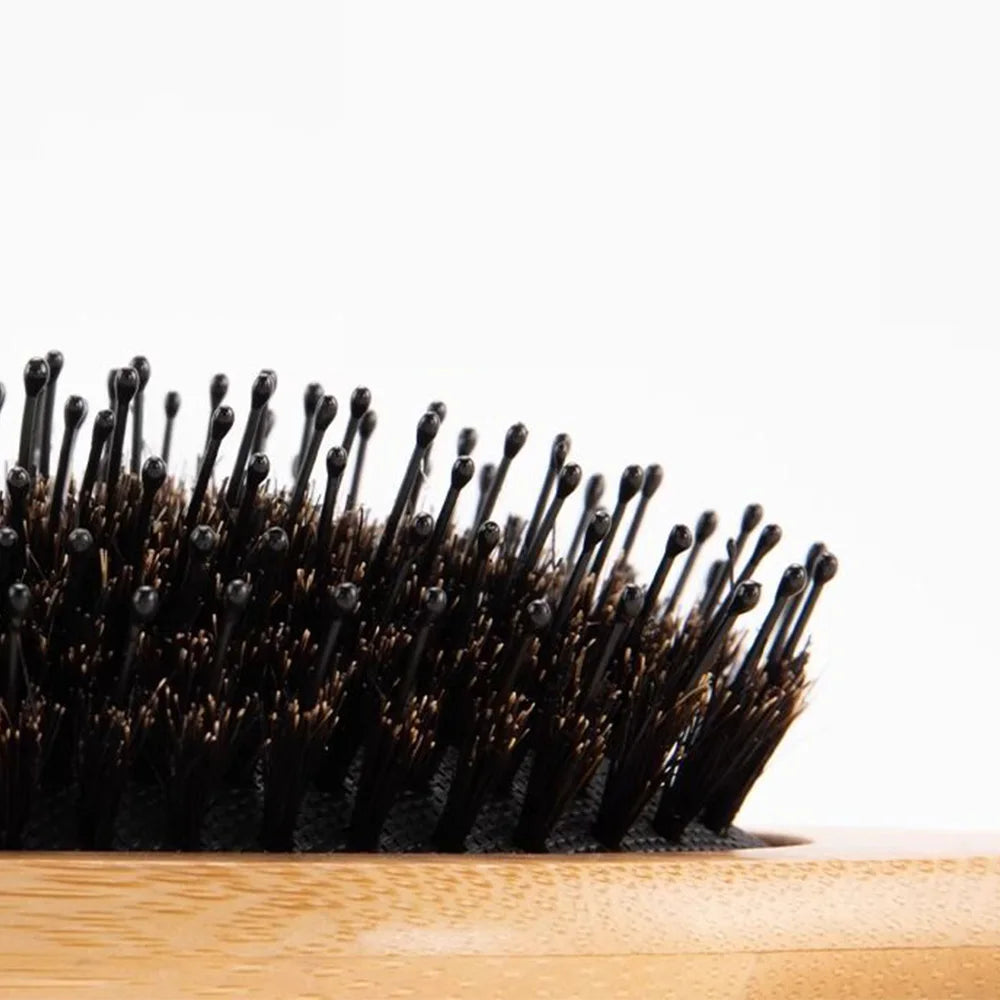Wooden Soft Bristle Hair Brush – Detangle & Straighten Comb Hair Brush & Comb Oasis Select