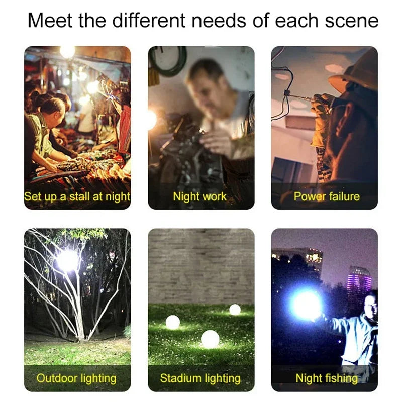 USB Rechargeable LED Camping Lantern | Portable Emergency Bulb