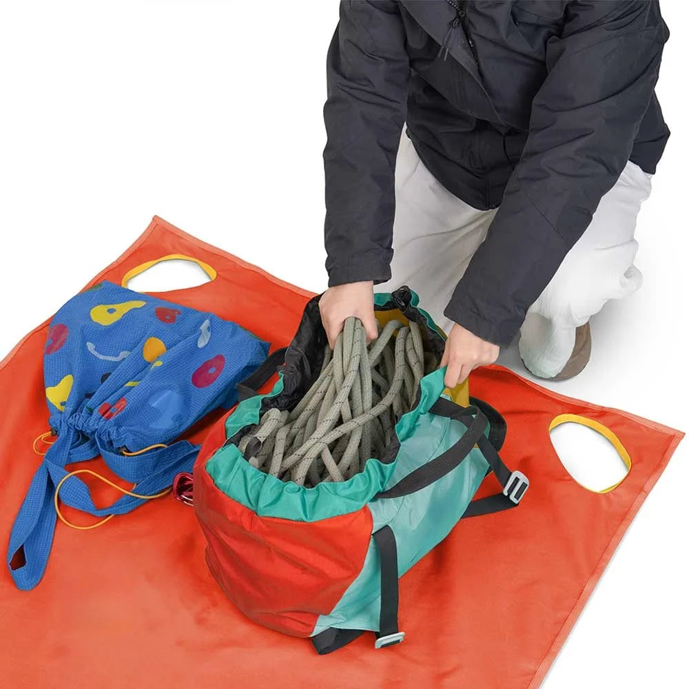 Climbing Lightweight Foldable Rope Carry Bag Portable Fast-Pack Climbing Rope Tarp blanket Climbing Rope Bag Mat Oasis Select