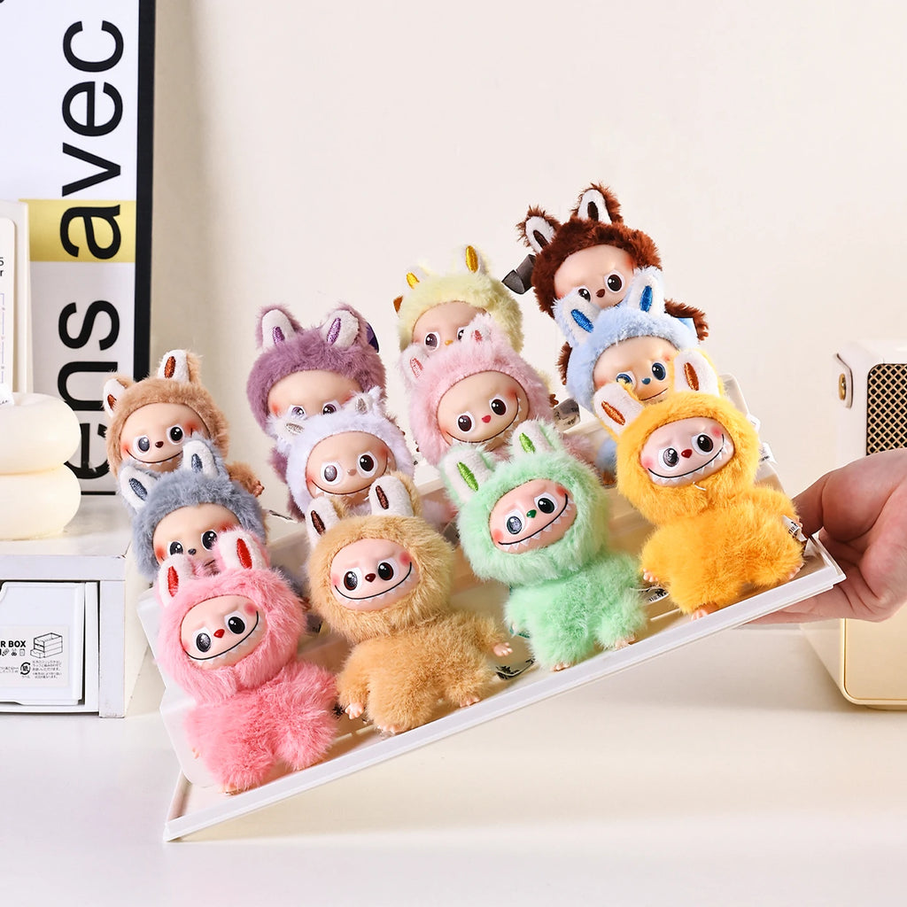 1pc stackable transparent labubu doll display box acrylic blind box manual storage box household perfume storage display rack Oasis Select