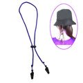 Fishing Cap Eyewear Retainer Hat Leash Windy Clip Holder Black Nylon Cord Strap And Plastic Windproof Clips Fishing Accessories Oasis Select Blue 3