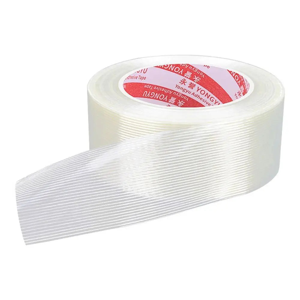 New Strong Stripes Fiberglass Tape Single-sided High Temperature Resistance Strapping Tape 25M Fixed Seal Oasis Select