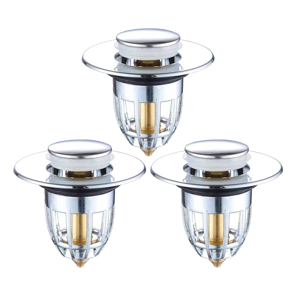 Pop-Up Sink Stopper & Drain Filter | 1 or 3 Pack – Universal Fit