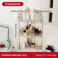 3-Tier Corner Bathroom Counter Organizer Makeup Cosmetic Storage, Tool-Free Installation Acrylic Vanity Shelf, Countertop Storag Oasis Select Clear