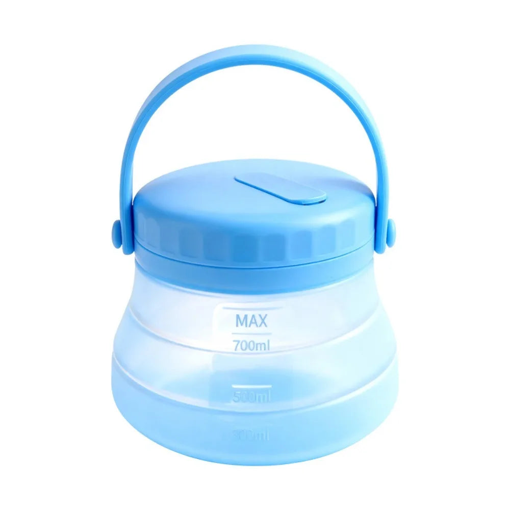 Foldable Silicone Food Storage Bucket 800–1500ml Leak-Proof