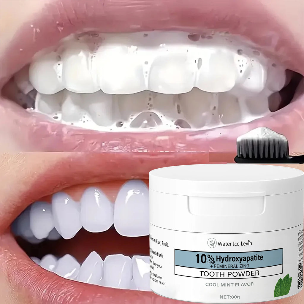 Charcoal & Hyaluronic Acid Tooth Powder – Cool Mint 80g Charcoal Tooth Powder Oasis Select