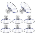 5pcs 32/41/53mm Round Strong Transparent Suction Cups with Screw Plastic Suction Pads Adhesive Suction Holder with Screw Nut Oasis Select 5pcs 30mm