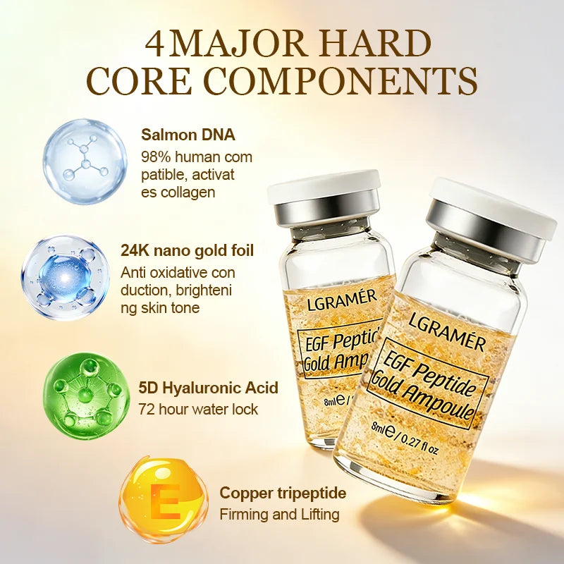 Peptide Gold Ampoule – Hyaluronic Acid Facial Essence Booster