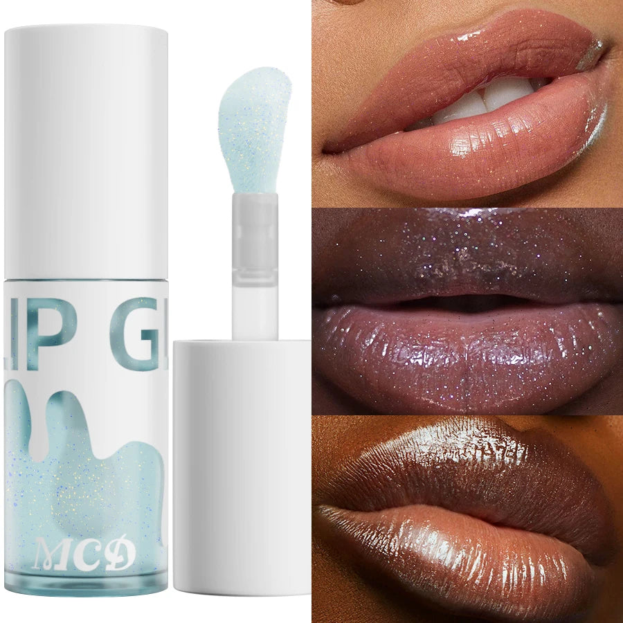MCD Glitter Shimmer Lip Oil – Hydrating Plumping Glow Gloss