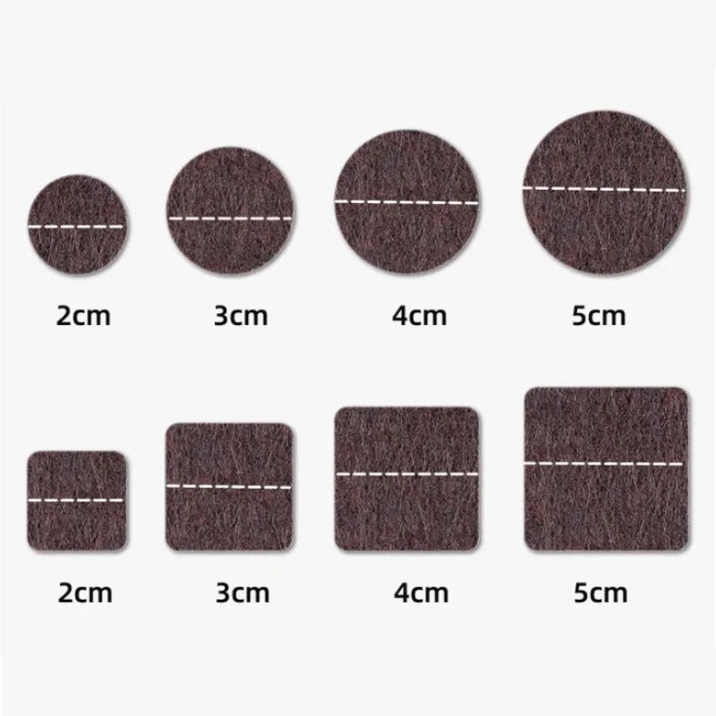 18-128pcs Chair Table Leg Felt Pads Floor Scratch Protector Self Adhesive Mute Non-slip Feet Mat for Furniture DIY Accessories Oasis Select