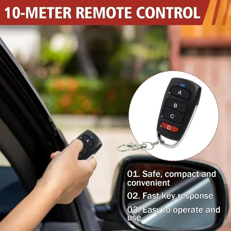 Copy Wireless RF 433mhz Remote Control Copy Code Garage Door Gate Duplicator 433 Mhz Key Remote Opener Oasis Select