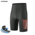 PHMAX Men's Padded Cycling Shorts 5D Silicone Gel Pad Bicycle Shorts Breathable Quick Drying MTB Bike Shorts with Pockets Oasis Select PM-DK-44503 M