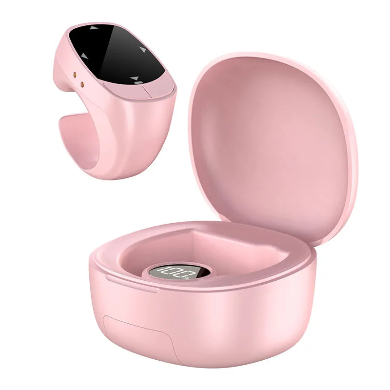 Bluetooth 5.3 Fingertip Scroll Ring – Selfie & Video Remote