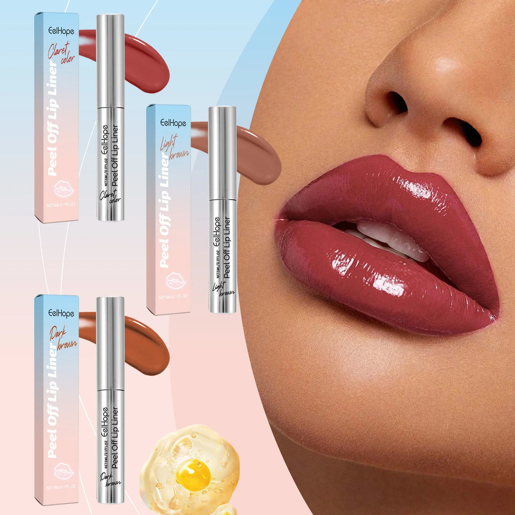 Eelhope Peel-Off Lip Liner – Waterproof Matte Tint Lip Stain Peel-Off Lip Liner Oasis Select