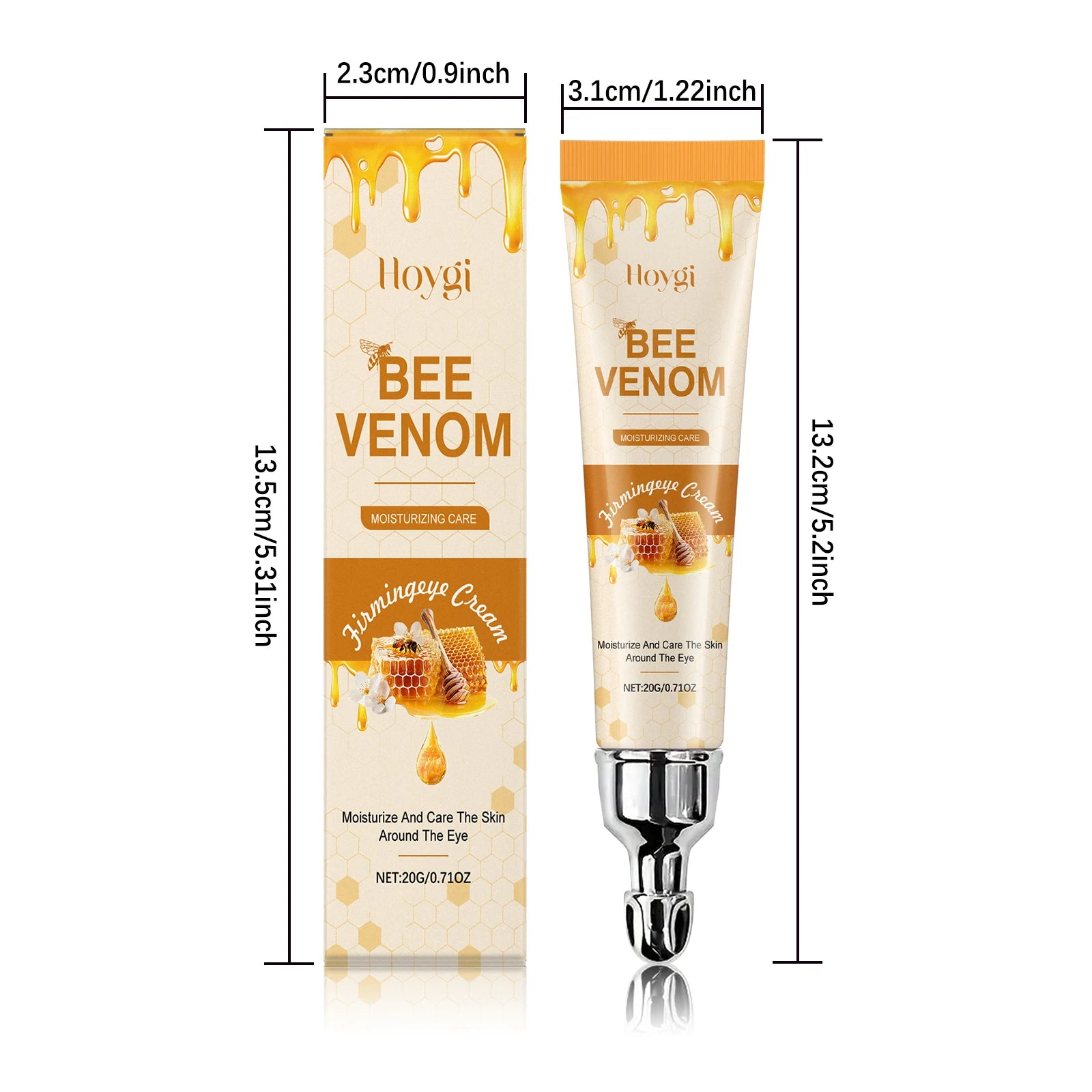 Hoygi Bee Venom Eye Cream – Firming, Dark Circles & Anti-Aging Anti-Aging Eye Cream Oasis Select 20g Boxed