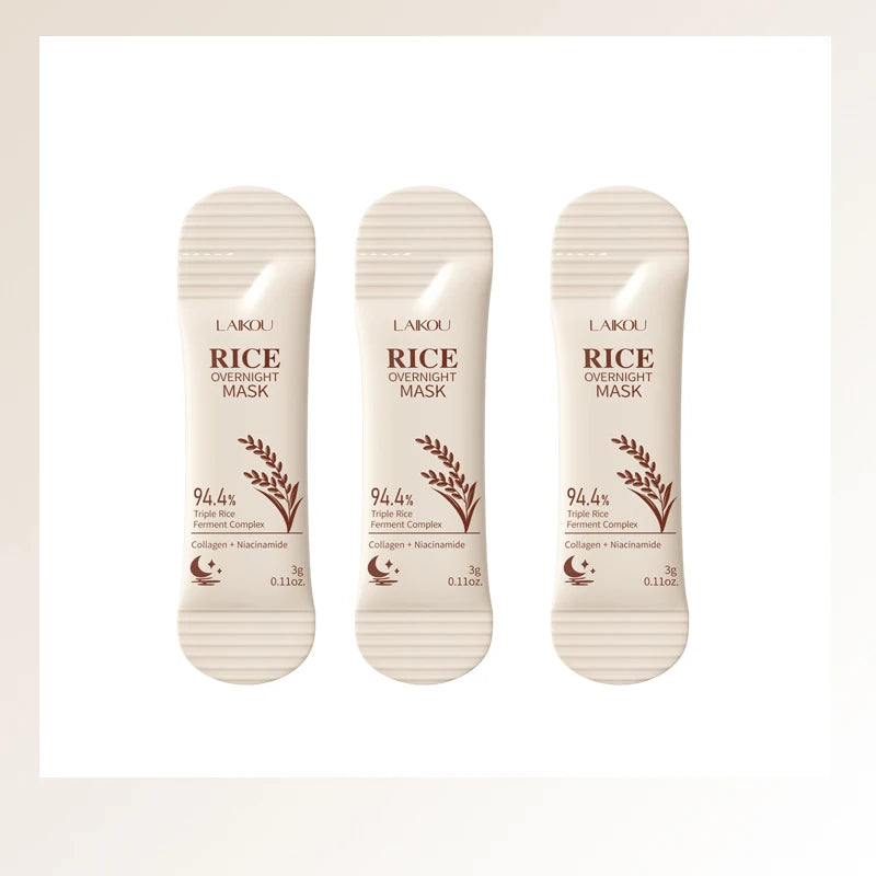 Rice Pulp Brightening Sleep Mask | Korean Skincare Sleeping Face Mask Oasis Select 3pc