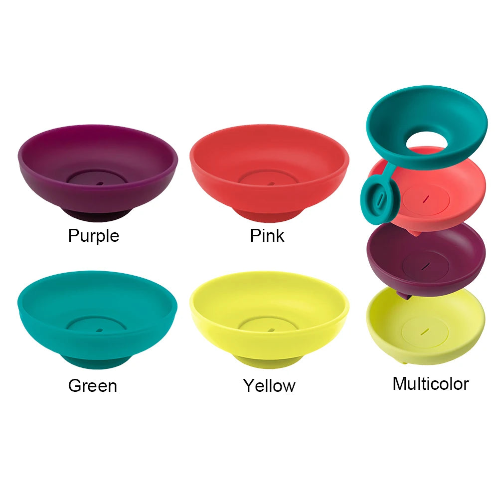 5Pcs Kids Drip Proof Popsicle Rack Reusable Mess-Free Frozen Treats Holder for Summer Days Silicone Anti-Drip Ice Cream Bracket Oasis Select