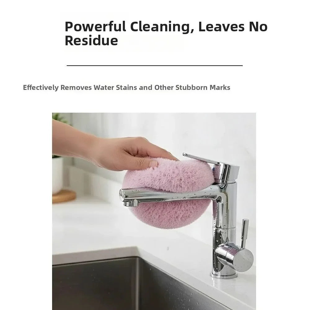 New Antibacterial Bathroom Cleaning Ball Round Reusable Countertop Cleaning Brush Scrubber for Washbasin Toilet Sink Oasis Select
