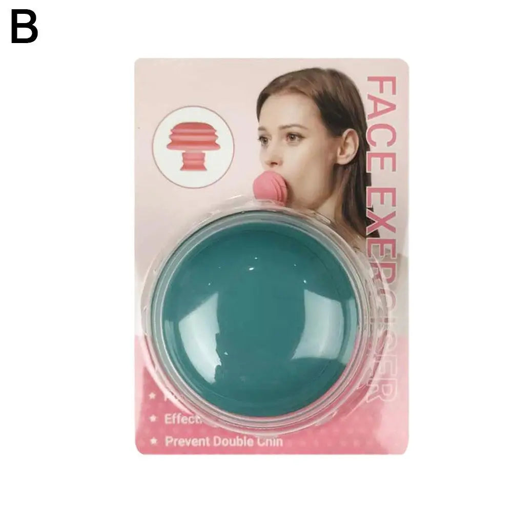 Face Jaw Exerciser Slimmer Jaw Face Neck Toning Exerciser,Facial Yoga Skin Tighten Firm, Double Chin Breathing Exercise Device Oasis Select green