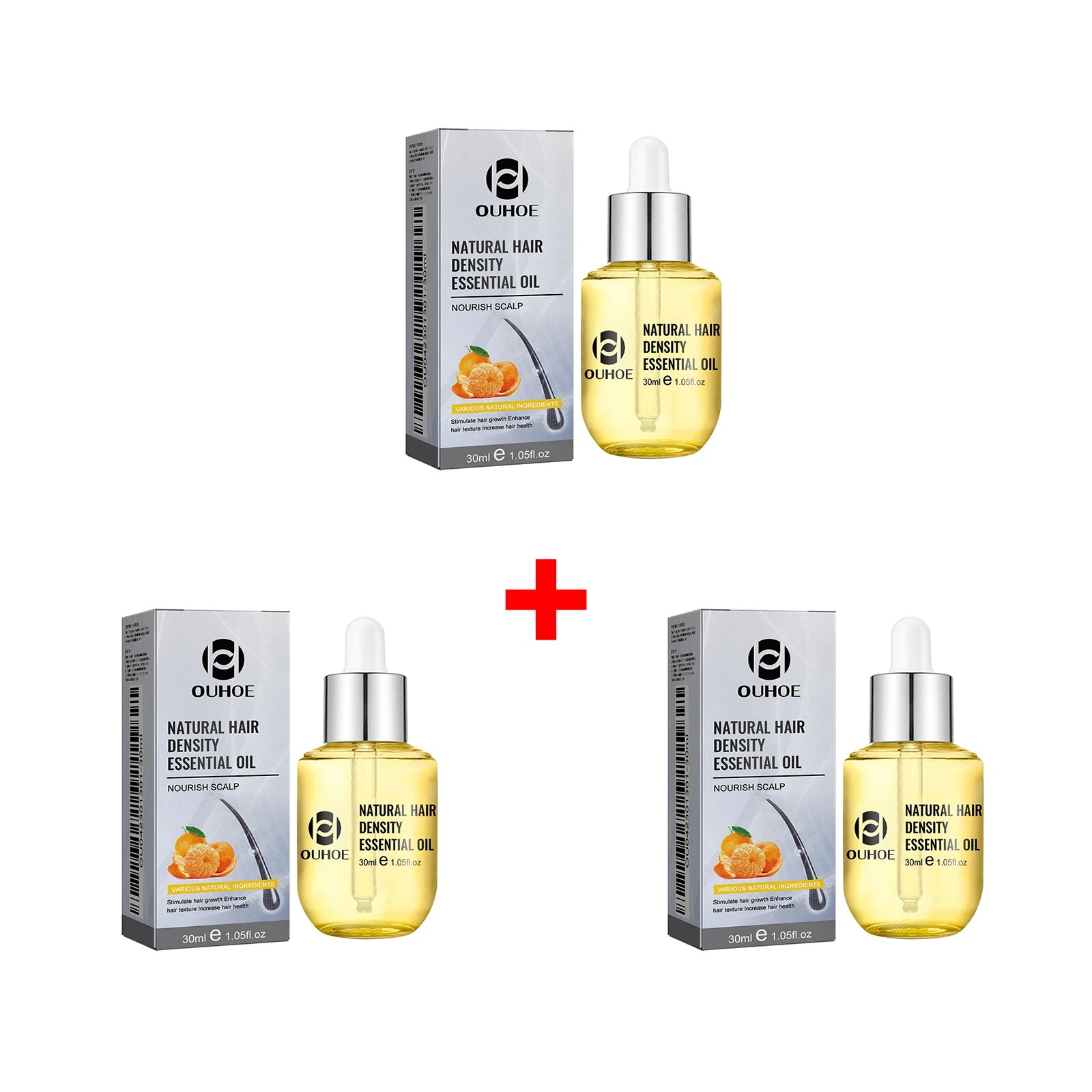 Citrus Hair Essential Oil Anti Hair Loss Reduce Breakage Strengthen Hair Roots Nourishing Scalp Hair Care Oil for Dry Hiar 30ml Oasis Select 3pcs