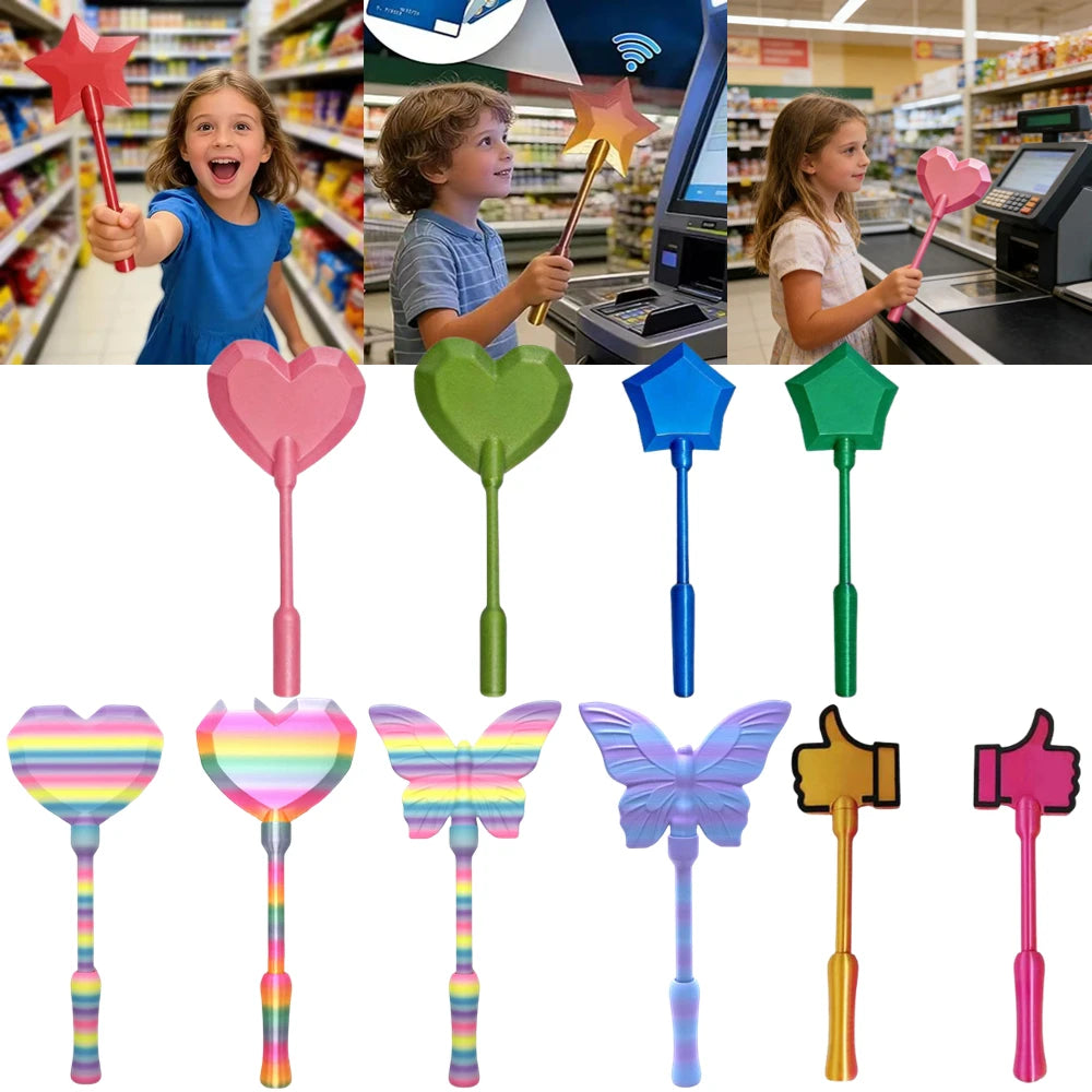 Creative 3D Printed Star Wand Tap To Pay, Contactless Credit Card Secure Holder, Magical Payment Wand Gift for Kids Adults Oasis Select