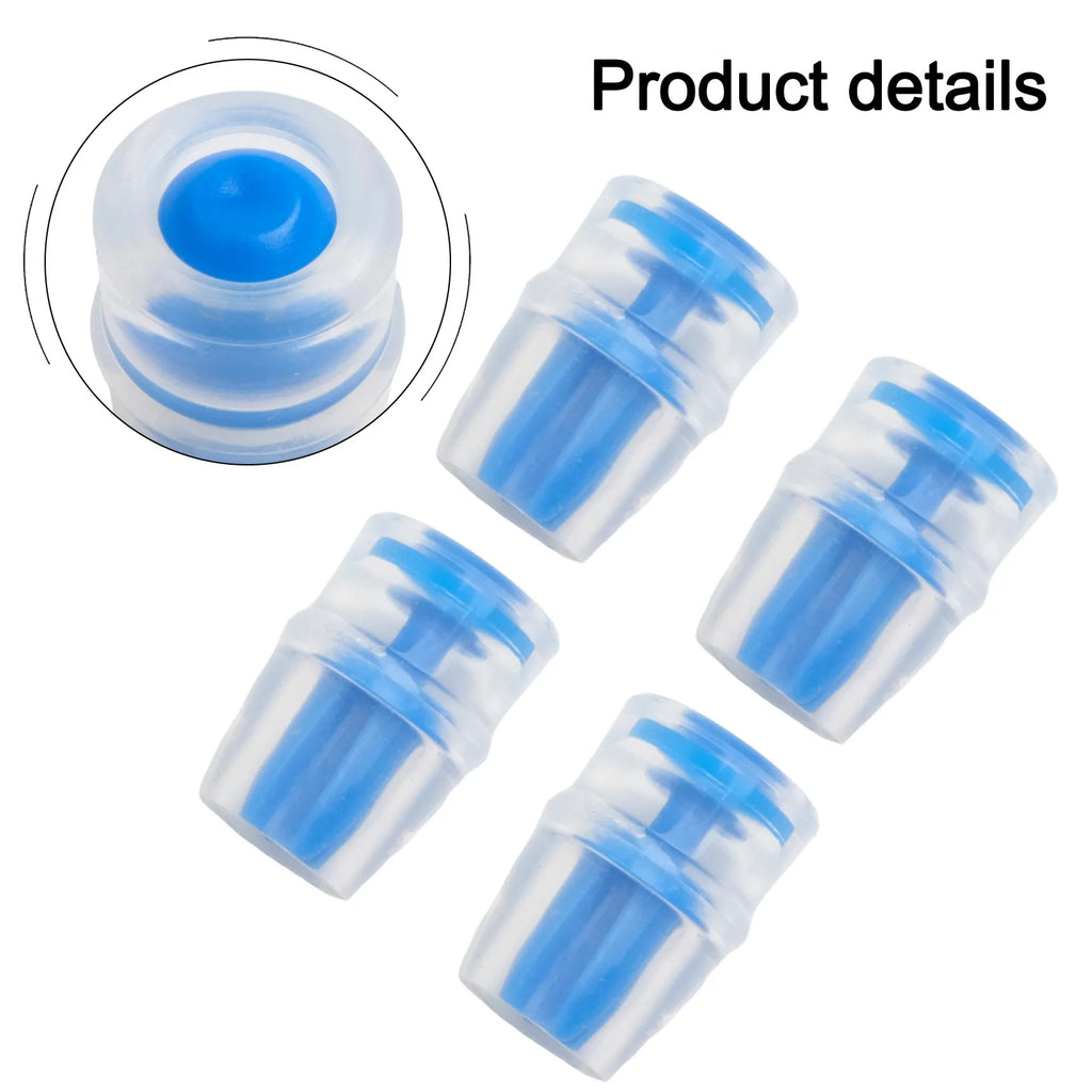 4pcs Silicone Bite Outdoor Cycling Running Water Bag Soft Water Bottle Silicone Replacement Bite Mouthpiece Suction Accessories Oasis Select