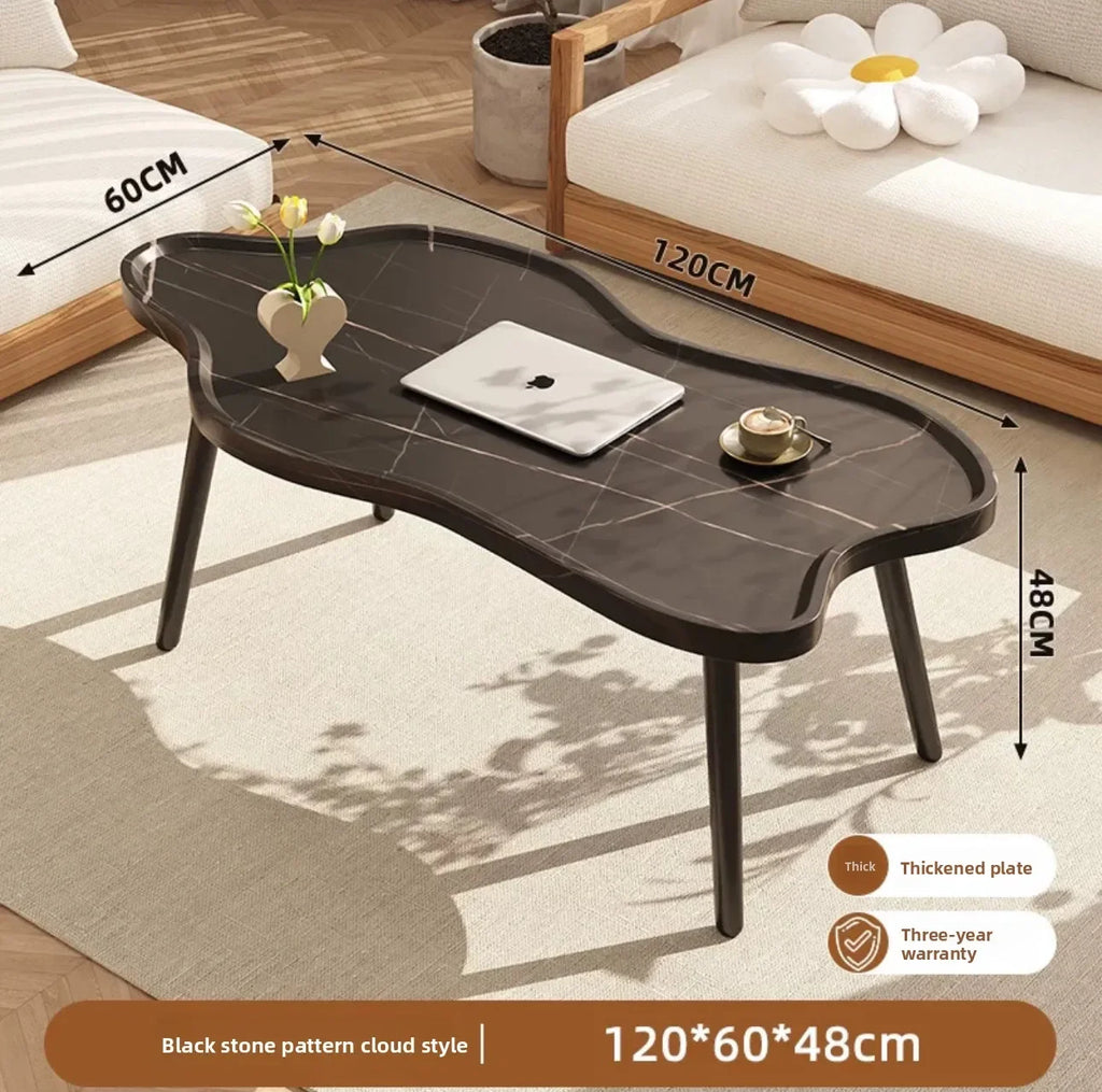 Multi-functional Cloud coffee table living room home sofa side table modern table sturdy and durable Oasis Select Black stone 120