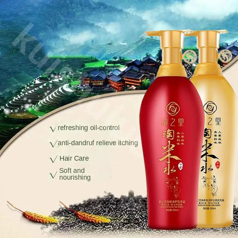 500ml Tradition Wash Rice Water Hair Shampoo Professional Hair Care Anti Hair Loss Treatment Fast Growth Anti Dandruff Shampoo Oasis Select