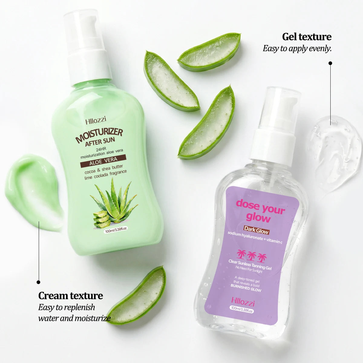 CLEAR SUNLESS TANNING GEL (DARK GLOW) MOISTURIZER AFTER SUN,Moisturizes and nourishes the skin, long-lasting bronze color Oasis Select