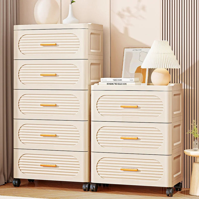 15.75 Inch Multifunctional Drawer Storage Cabinet,3-6 Tier Rolling Mobile Organizer,Large Capacity for Snacks/Clothes/Books Oasis Select