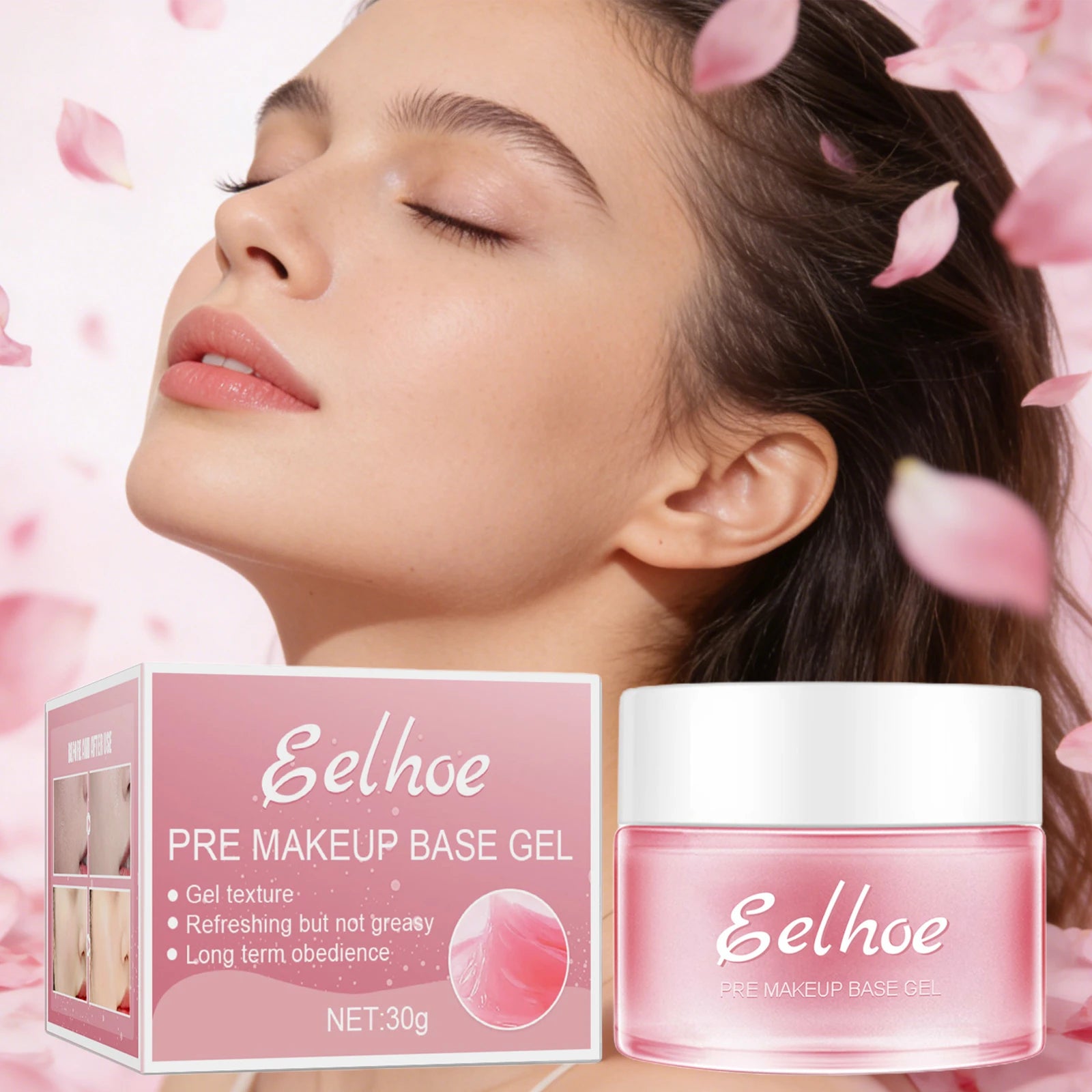 EELHOE Makeup Primer Gel – Pore Minimizing, Oil Control, Hydrating Makeup Primer Gel Oasis Select