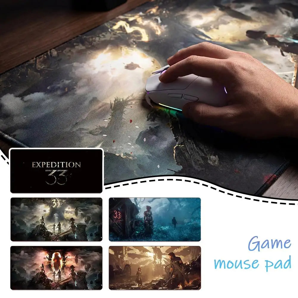 Hot Game Clair Obscur Expedition 33 gamer Keyboard Mouse Mat 30*80/30*60cm Large Gamer Mousepad PC Desk Mat Gaming Accessories Oasis Select
