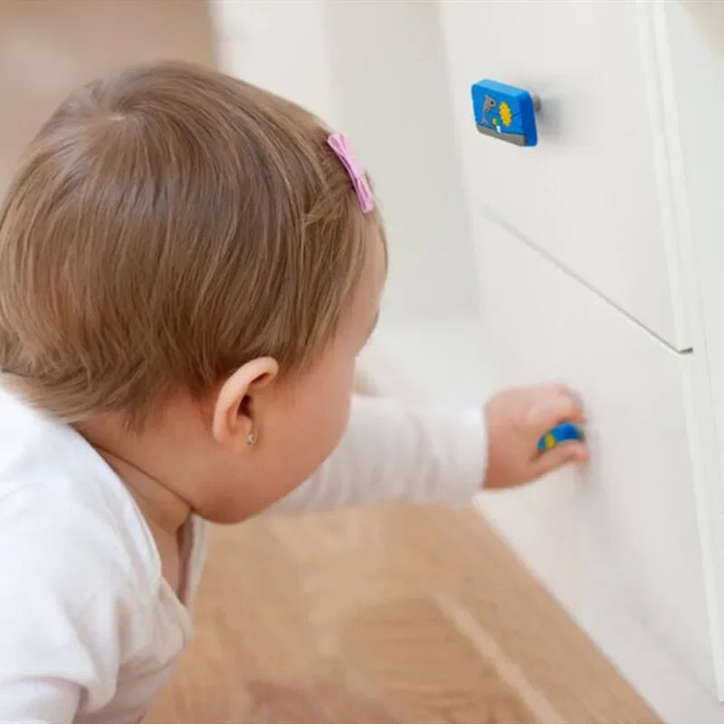 Children Room Rubber Cabinet Knobs and Handles Wardrobe Door Drawer Pulls Cute Star White Cloud Furniture Handle Oasis Select