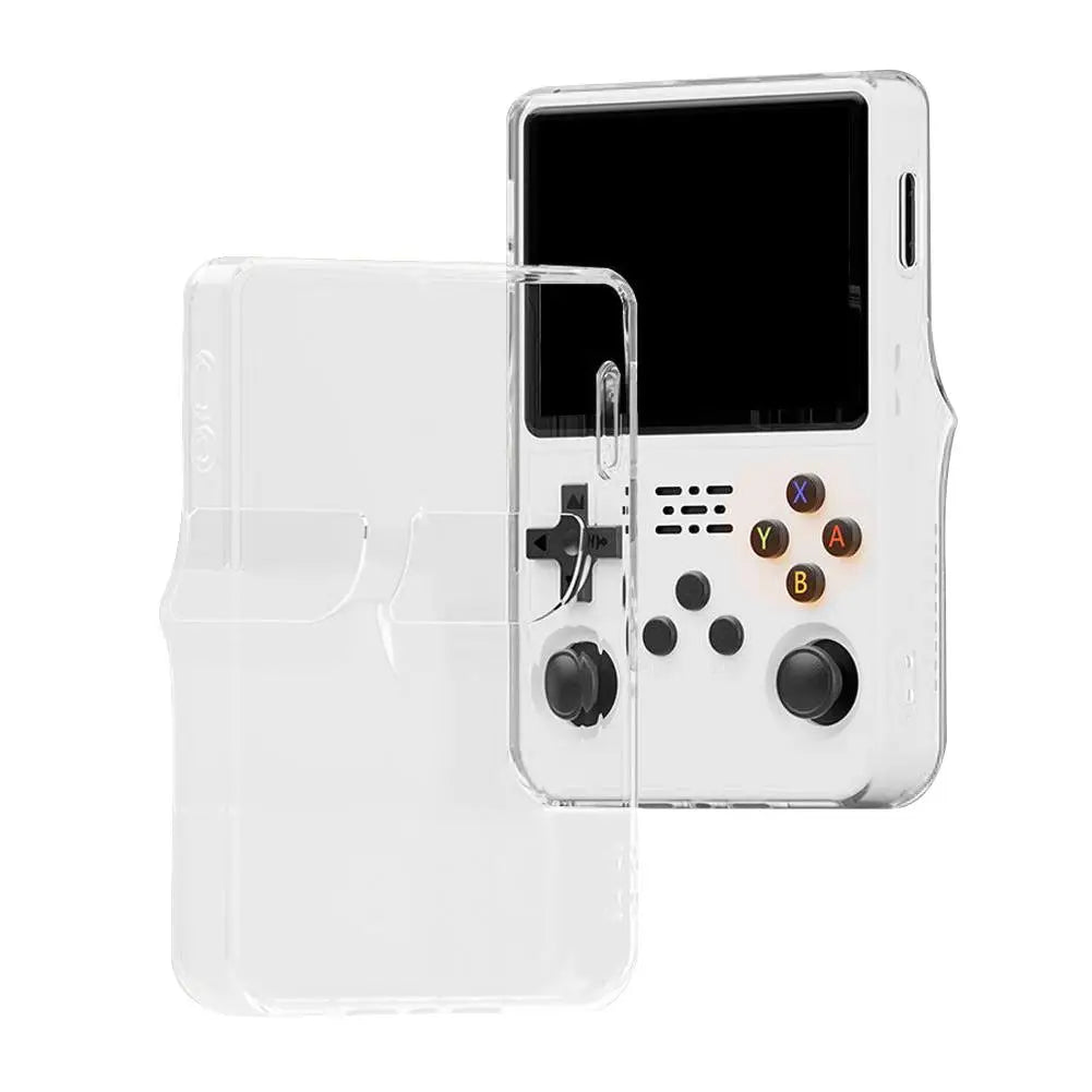 2025New for r36s Protective Case Transparent Handheld Game Console Protective Cover Integrated TPU Soft Shell for r36s Shell Oasis Select transparent