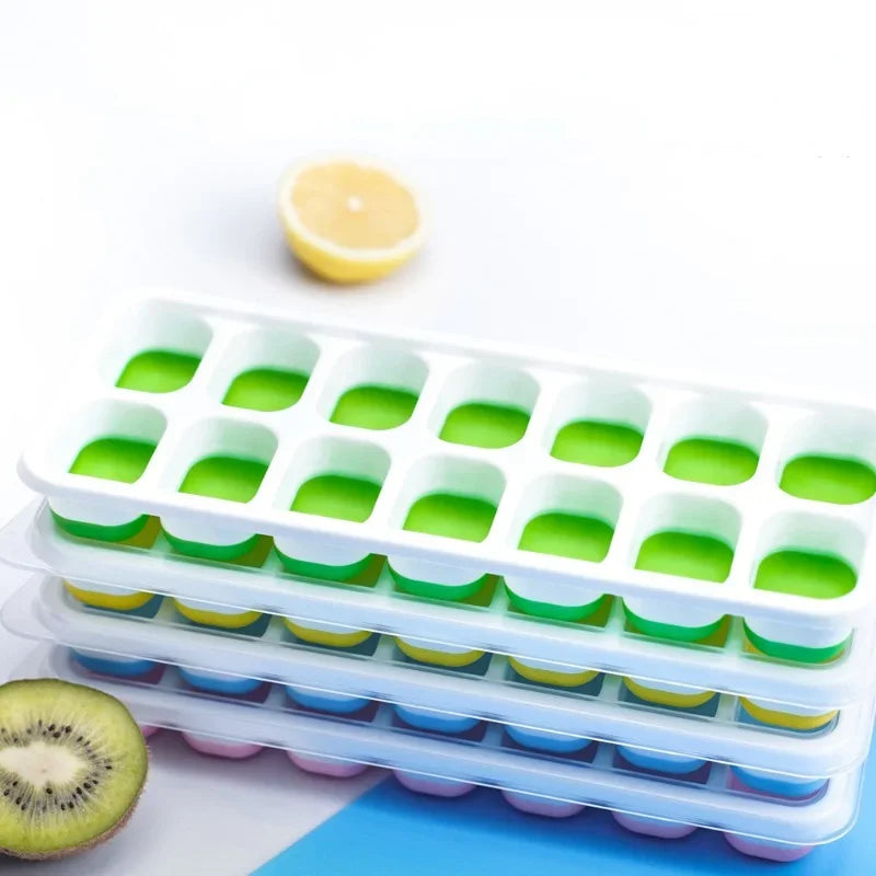 14 Grid Ice Cube Tray Silicone Mold Square Ice Cube Tray Mold Ice Cube Maker Non-toxic Durable Bar Pub Wine Ice Blocks Maker Oasis Select