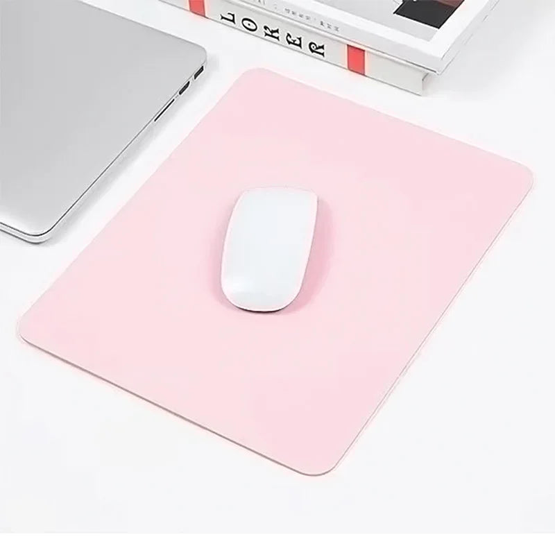 Small PU mouse pad Non-Slip Gaming Desktop Leather Mouse Pad Waterproof Anti-Scratch Easy To Clean Mat For PC Laptop Desktop Oasis Select Pink 19x23cm