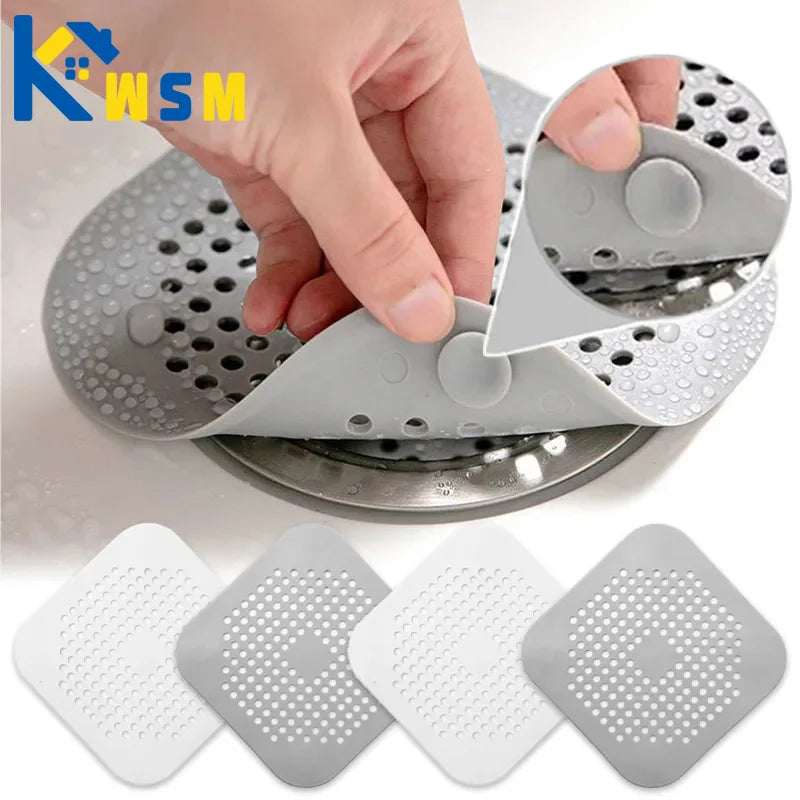 Silicone Hair Filter Sink Anti-blocking Strainer Kitchen Bathroom Sewer Outfall Filters Shower Drain Bathtub Stopper Strainers Oasis Select
