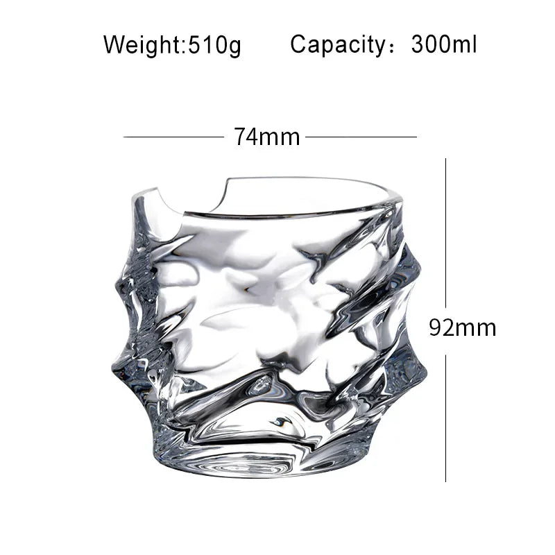 Whiskey Glass Cigar Holder Home Glass Bar Beer Glass Wine Glass European Creative Drinking Glasses Oasis Select C M