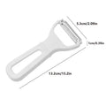 Stainless Steel Manual Vegetable Grater Carrot Potato Julienne Peeler Slicer Fruit Cutter Home Kitchen Tool Oasis Select White